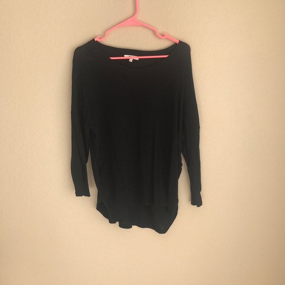 Madewell Waffle Knit Black Sweater